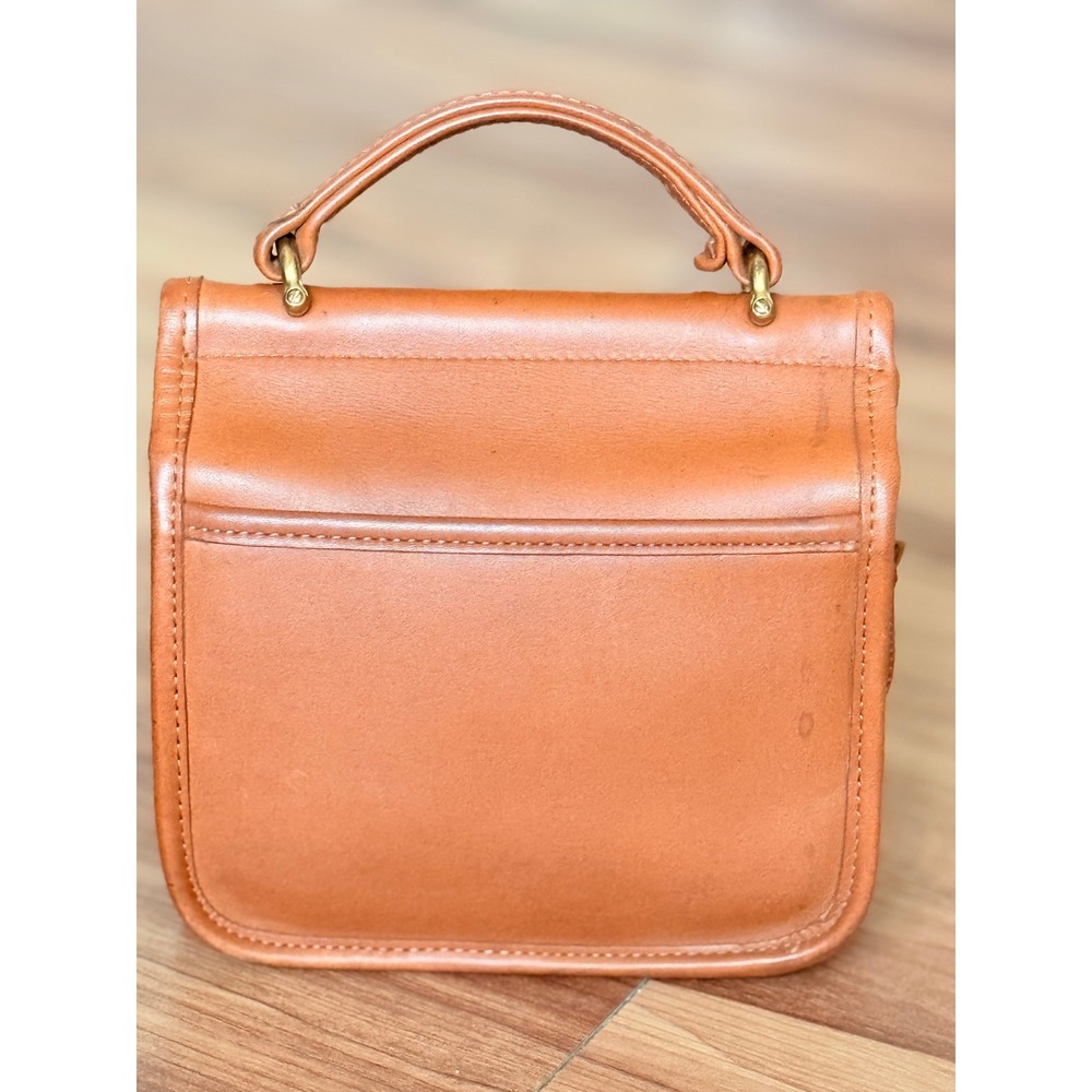Vintage Coach Leather Mini Willis Winnie No.B7C-9023 British Tan Dowel Top - Picture 2 of 12